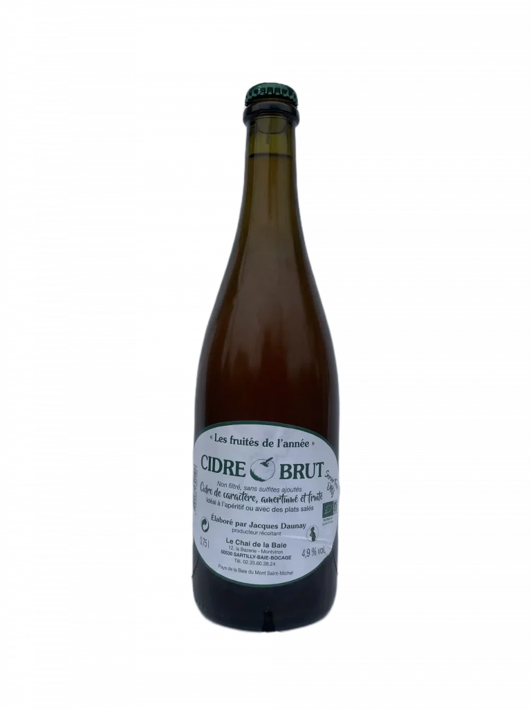 Cidre Brut Bio (non filtré)